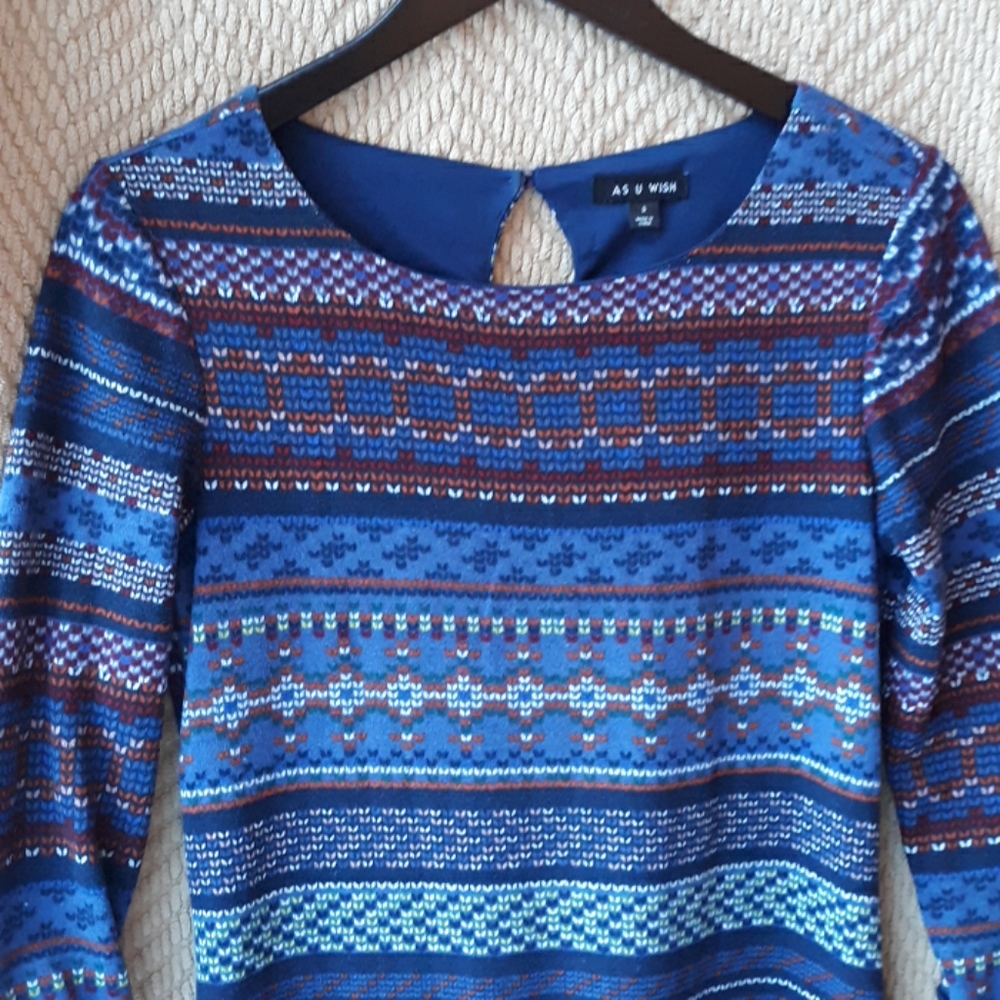 Boatneck sweater dress